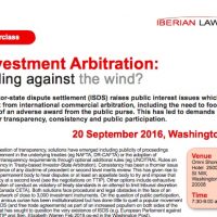 Investment Arbitration: sailing against the wind?