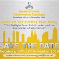 El IV Congreso Internacional de arbitraje del ICAB, en noviembre