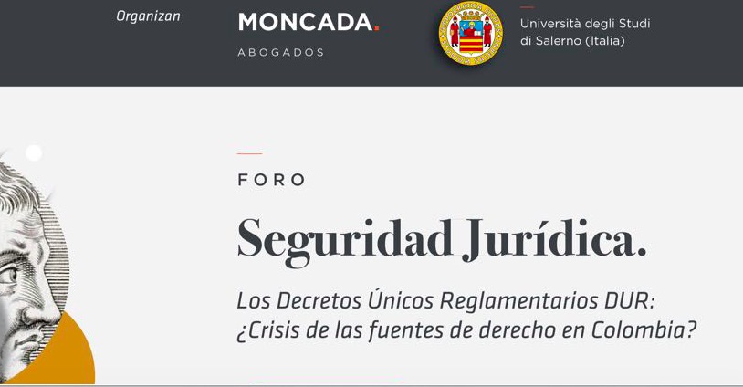 Foro sobre Seguridad Jurídica y Competitividad, 27 de abril, Bogotá