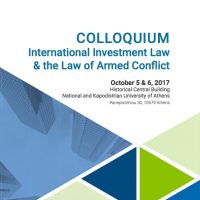 Coloquio: Derecho Internacional de Inversiones y Ley de Conflictos Armados