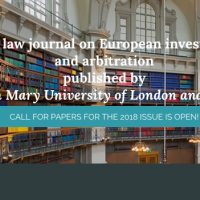 European Investment Law & Arbitration Review 2018: Abierto plazo para presentaciones