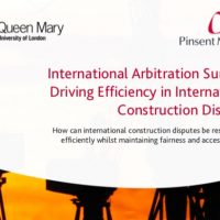 Arbitraje en Construcción (QMUL): Instituciones, sedes preferidas, mercado para el TPF, futuro…