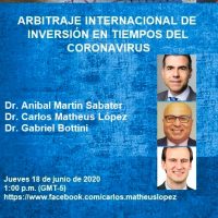 Arbitraje Internacional de Inversión en Tiempos del Coronavirus