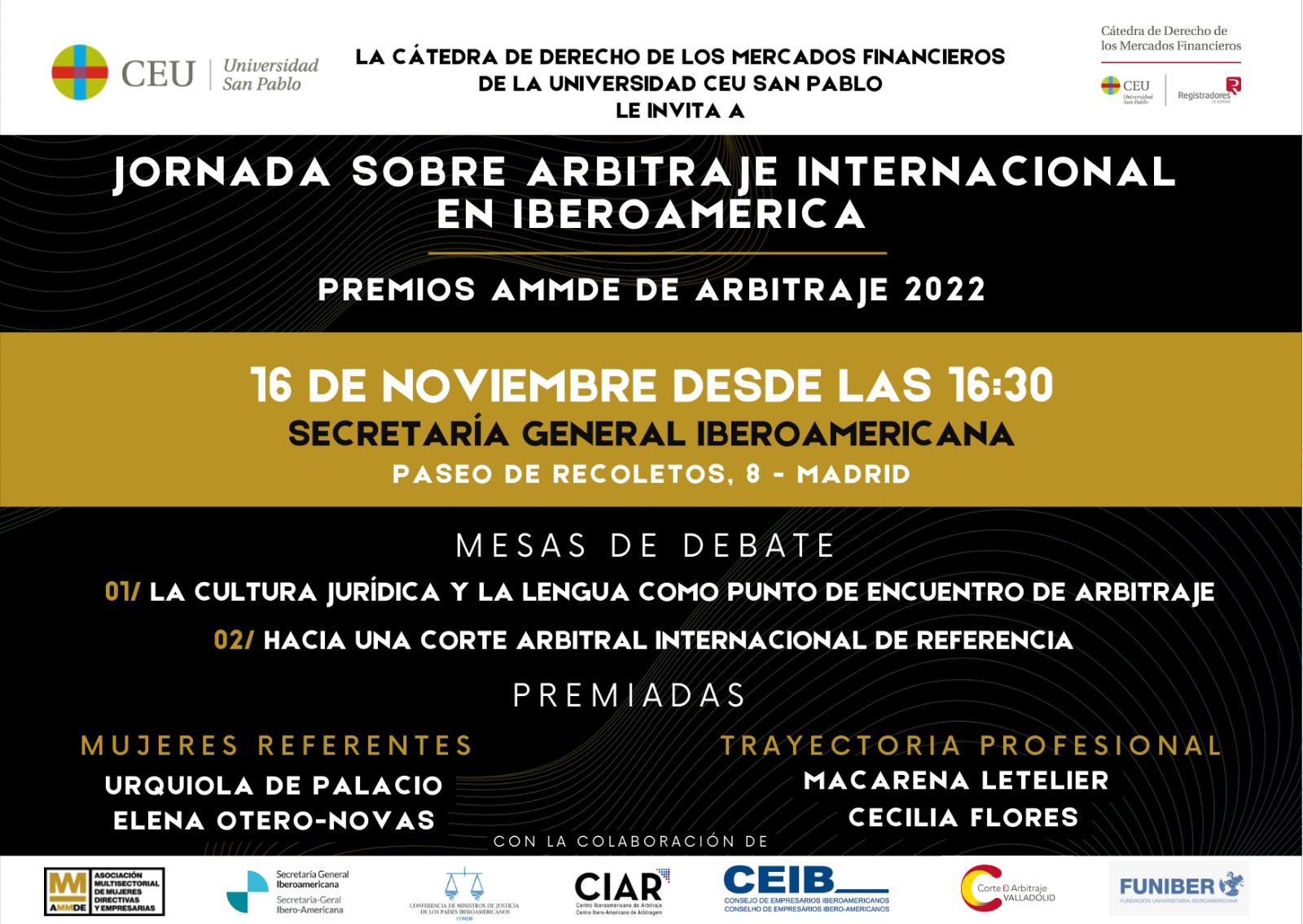 Arbitraje Internacional en Iberoamérica. Premios AMMDE de Arbitraje 2022